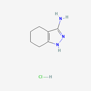 molecular formula C7H12ClN3 B1377294 3-Amino-4,5,6,7-tetrahydro-1H-indazole Hydrochloride CAS No. 1376043-30-9