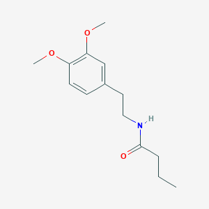 molecular formula C14H21NO3 B13772968 N-[2-(3,4-dimethoxyphenyl)ethyl]butanamide CAS No. 81165-56-2