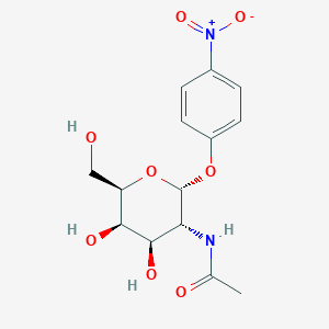 molecular formula C14H18N2O8 B013773 p-Nitrophenyl 2-acetamido-2-deoxy-alpha-D-galactopyranoside CAS No. 23646-68-6