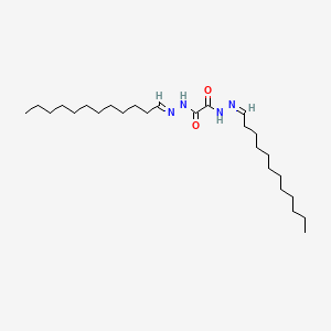 molecular formula C26H50N4O2 B13773024 N-[(E)-dodecylideneamino]-N'-[(Z)-dodecylideneamino]oxamide CAS No. 7355-50-2