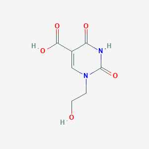 1-(2-Hydroxyethyl)-2,4-dioxo-1,2,3,4-tetrahydropyrimidine-5-carboxylic acid