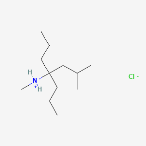 molecular formula C12H28ClN B13773065 N,2-Dimethyl-4-propyl-4-heptanamine hydrochloride CAS No. 64467-56-7