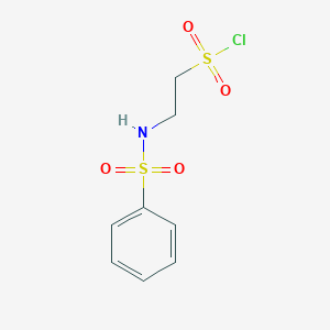 2-Benzenesulfonamidoethane-1-sulfonyl chloride