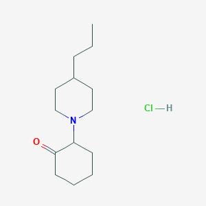 2-(4-Propylpiperidin-1-yl)cyclohexan-1-one hydrochloride