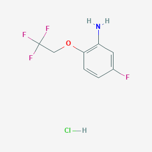 5-Fluoro-2-(2,2,2-trifluoroethoxy)aniline hydrochloride