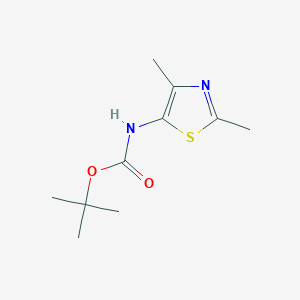 molecular formula C10H16N2O2S B1377317 tert-butyl N-(dimethyl-1,3-thiazol-5-yl)carbamate CAS No. 1376373-18-0
