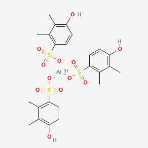 molecular formula C24H27AlO12S3 B13773186 Aluminum hydroxydimethylbenzenesulfonate CAS No. 84962-61-8