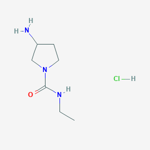 3-amino-N-ethylpyrrolidine-1-carboxamide hydrochloride