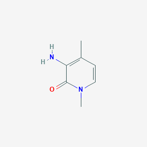 molecular formula C7H10N2O B1377323 3-Amino-1,4-dimethyl-1,2-dihydropyridin-2-one CAS No. 1376294-37-9