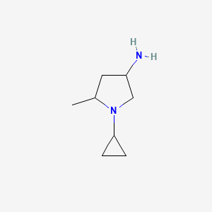 1-Cyclopropyl-5-methylpyrrolidin-3-amine