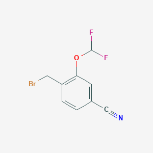 4-(Bromomethyl)-3-(difluoromethoxy)benzonitrile