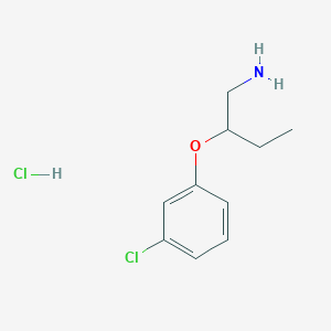 1-[(1-Aminobutan-2-yl)oxy]-3-chlorobenzene hydrochloride