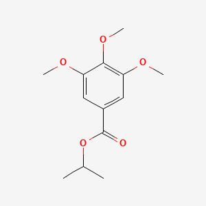 molecular formula C13H18O5 B13773310 1-Methylethyl 3,4,5-trimethoxybenzoate CAS No. 6510-89-0