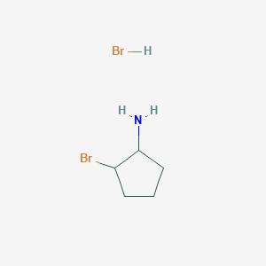 molecular formula C5H11Br2N B1377337 2-Bromocyclopentan-1-amine hydrobromide CAS No. 1384429-24-6