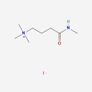 molecular formula C8H19IN2O B13773396 N-Methyl-4-(trimethylammonio)butyramide iodide CAS No. 64037-72-5