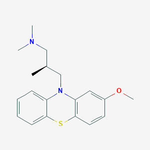 molecular formula C19H24N2OS B137734 10H-Phenothiazine-10-propanamine, 2-methoxy-N,N,beta-trimethyl-, (betaS)- CAS No. 2622-31-3