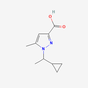 1-(1-cyclopropylethyl)-5-methyl-1H-pyrazole-3-carboxylic acid