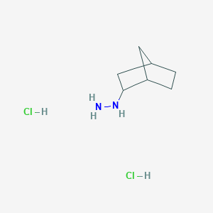 molecular formula C7H16Cl2N2 B1377345 Bicyclo[2.2.1]heptan-2-ylhydrazine dihydrochloride CAS No. 1432680-22-2