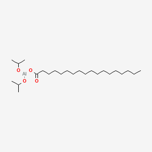 molecular formula C24H49AlO4 B13773459 (Octadecanoato-O)bis(propan-2-olato)aluminium CAS No. 7630-84-4