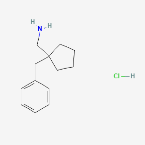 molecular formula C13H20ClN B1377349 (1-Benzylcyclopentyl)methanamine hydrochloride CAS No. 1443981-02-9