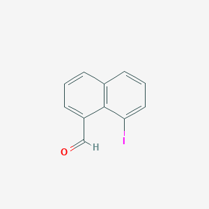 molecular formula C11H7IO B13773520 8-Iodonaphthalene-1-carboxaldehyde CAS No. 85864-86-4
