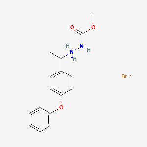 molecular formula C16H19BrN2O3 B13773572 Methyl (alpha-methyl-p-phenoxybenzyl)carbazate hydrobromide CAS No. 72050-74-9