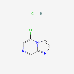 molecular formula C6H5Cl2N3 B1377359 5-Chloroimidazo[1,2-a]pyrazine hydrochloride CAS No. 1427378-64-0