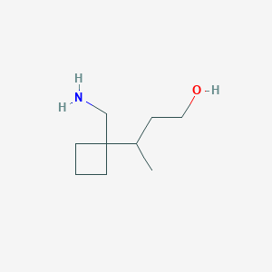 3-[1-(Aminomethyl)cyclobutyl]butan-1-ol