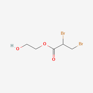 molecular formula C5H8Br2O3 B13773677 2-Hydroxyethyl 2,3-dibromopropionate CAS No. 68479-77-6
