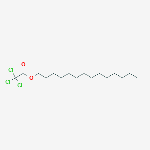 molecular formula C16H29Cl3O2 B13773699 Tetradecyl trichloroacetate CAS No. 74339-52-9