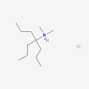 molecular formula C12H28ClN B13773704 N,N-Dimethyl-4-propyl-4-heptanamine hydrochloride CAS No. 64467-46-5