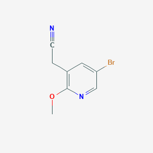 2-(5-Bromo-2-methoxypyridin-3-yl)acetonitrile
