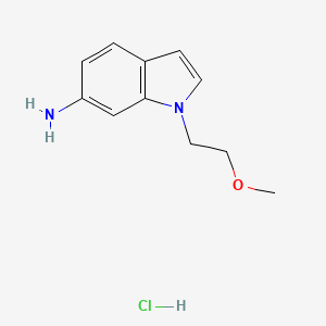 molecular formula C11H15ClN2O B1377372 1-(2-methoxyethyl)-1H-indol-6-amine hydrochloride CAS No. 1427379-59-6