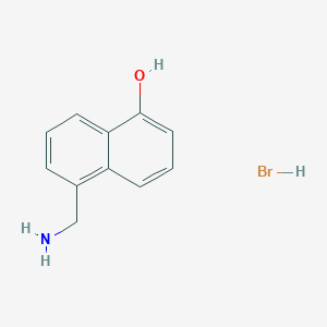 molecular formula C11H12BrNO B1377375 5-(Aminomethyl)naphthalen-1-ol hydrobromide CAS No. 1432680-39-1