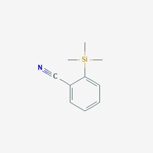 molecular formula C10H13NSi B13773774 2-Trimethlysilanylbenzonitrile 