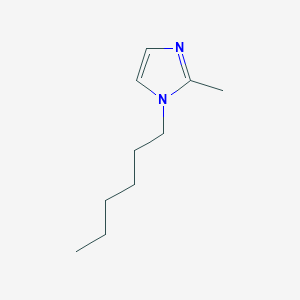 molecular formula C10H18N2 B13773812 1-Hexyl-2-methylimidazole CAS No. 82410-68-2