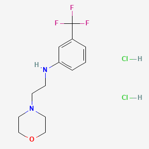 molecular formula C13H19Cl2F3N2O B1377384 N-[2-(morpholin-4-yl)ethyl]-3-(trifluoromethyl)aniline dihydrochloride CAS No. 1427379-68-7