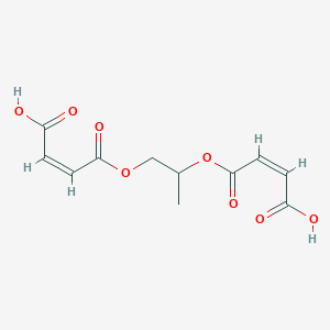 molecular formula C11H12O8 B13773861 2-Butenedioic acid (2Z)-, 1-methyl-1,2-ethanediyl ester CAS No. 71550-61-3