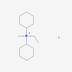 molecular formula C15H30IN B13773870 Dicyclohexylethylmethylammonium iodide CAS No. 73680-46-3
