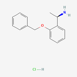 (1R)-1-[2-(benzyloxy)phenyl]ethan-1-amine hydrochloride