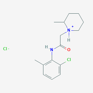 molecular formula C15H22Cl2N2O B13773883 6'-Chloro-2-(2-methylpiperidino)-o-acetotoluidide, hydrochloride CAS No. 77966-63-3