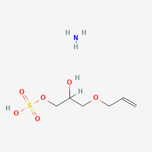 molecular formula C6H15NO6S B13773953 Ammonium 3-(allyloxy)-2-hydroxypropyl sulphate CAS No. 93941-86-7
