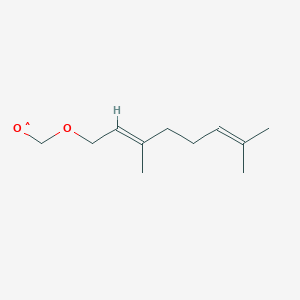 molecular formula C11H19O2 B13773992 Decane,1-[(3,7-dimethyl-2,6-octadienyl)oxy]-1-methoxy-,(E)-(9ci) 