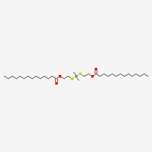 molecular formula C34H68O4S2Sn B13773995 (Dimethylstannylene)bis(thioethylene) dimyristate CAS No. 68928-48-3