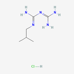 molecular formula C6H16ClN5 B13773999 Biguanide, 1-isobutyl-, monohydrochloride CAS No. 924-84-5