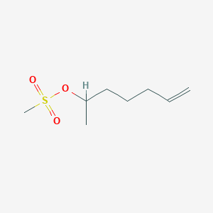 Hept-6-en-2-yl methanesulfonate