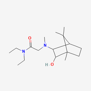 molecular formula C17H32N2O2 B13774090 Acetamide, N,N-diethyl-2-((2-hydroxy-3-bornyl)methylamino)- CAS No. 93479-23-3
