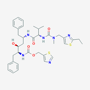 molecular formula C36H46N6O5S2 B137741 2-Desisopropyl-2-ethyl Ritonavir CAS No. 165315-26-4
