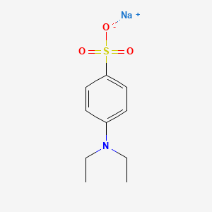 molecular formula C10H14NNaO3S B13774144 Benzenesulfonic acid, 4-(diethylamino)-, sodium salt CAS No. 70916-35-7