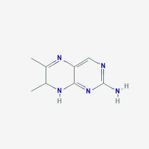 molecular formula C8H11N5 B13774154 6,7-Dimethyl-7,8-dihydropteridin-2-amine CAS No. 72091-24-8